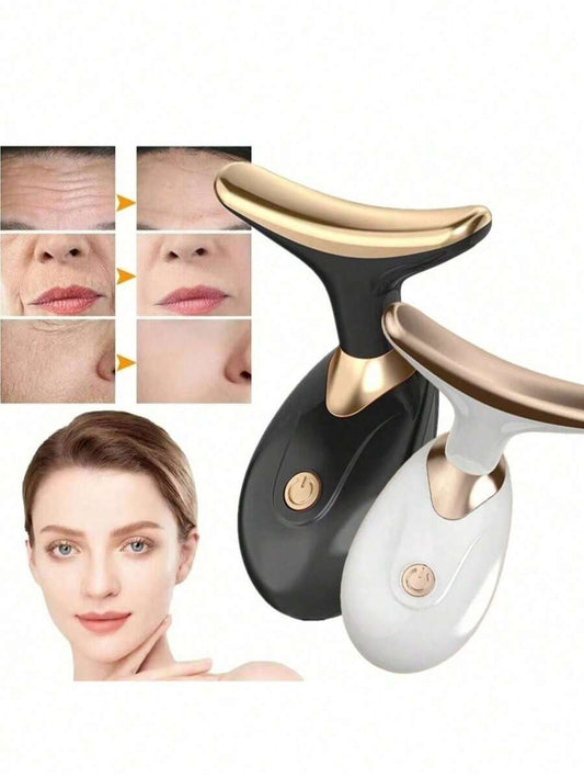 SHEIN جهاز تدليك كهربائي للوجه والذقن بلون أسود