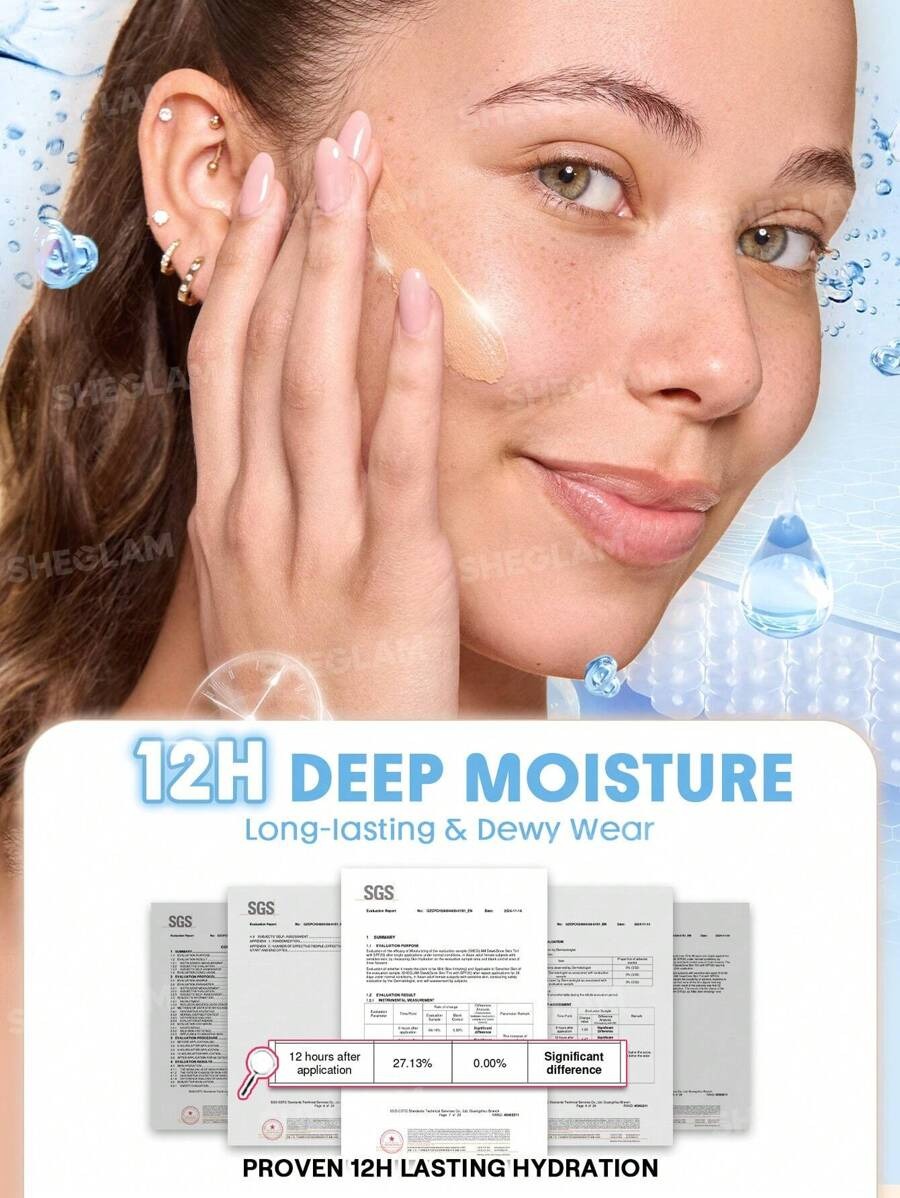 SHEGLAM Dew & Done SPF20 – Light Medium عينة ملون خفيف للبشرة