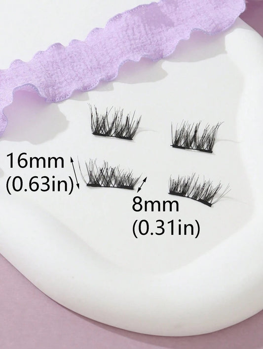 SHEIN رموش مغناطيسية كثيفة متقاطعة تركيب سهل