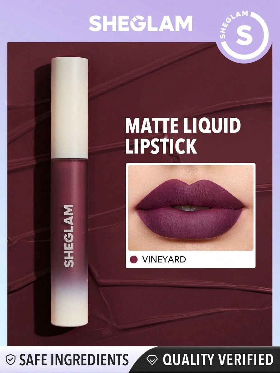 SHEGLAM Matte Allure Vineyard أحمر شفاه سائل بلون