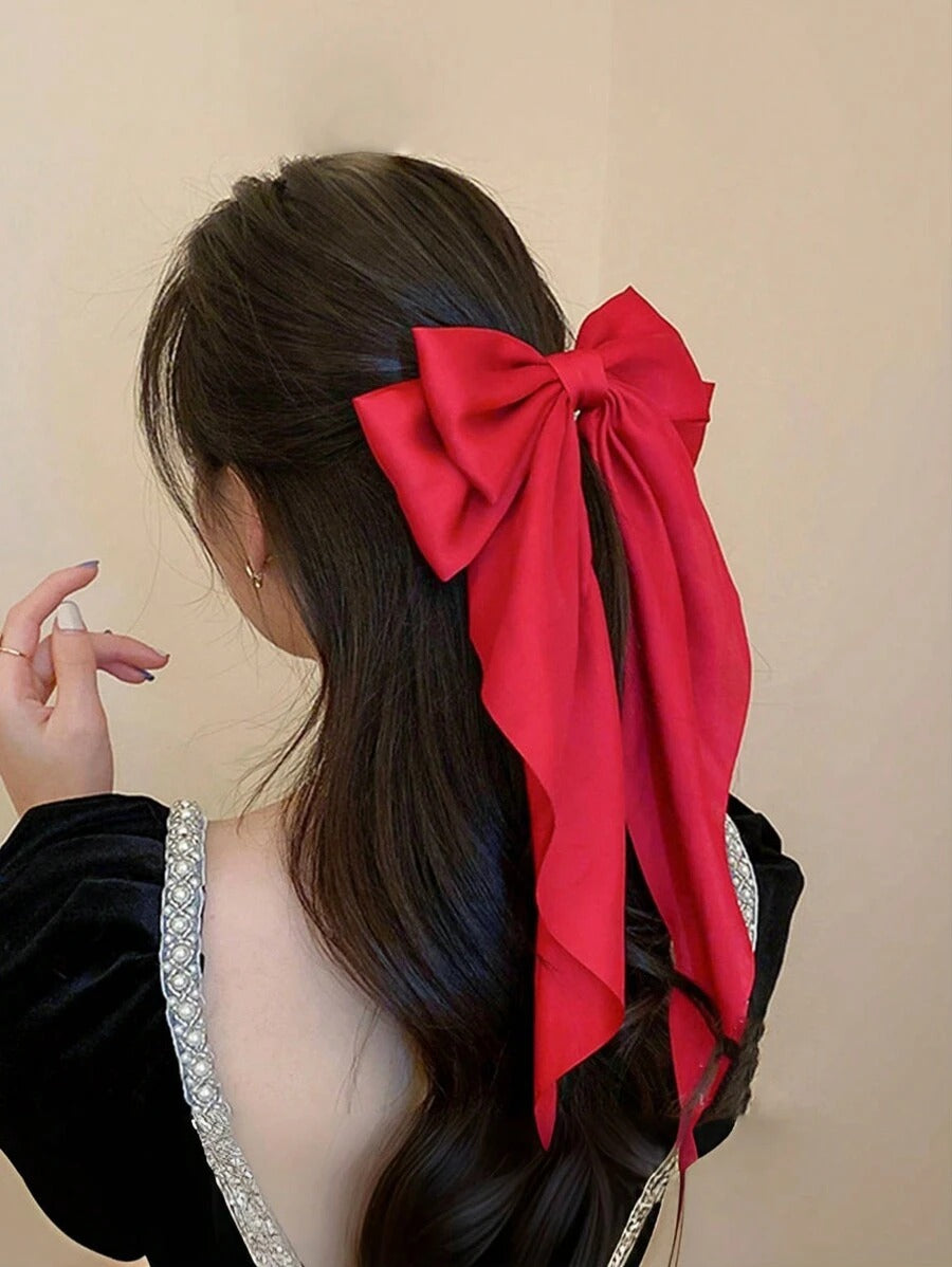 SHEIN مشابك شعر فيونكة سوداء وبيضاء ووردية