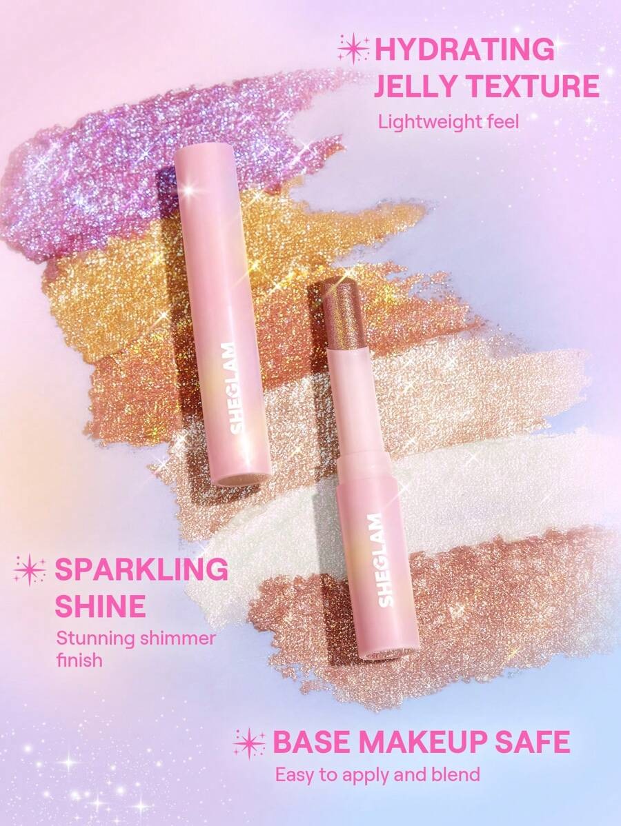 SHEGLAM Fuchsia عصا ظلال العيون الكريستالية