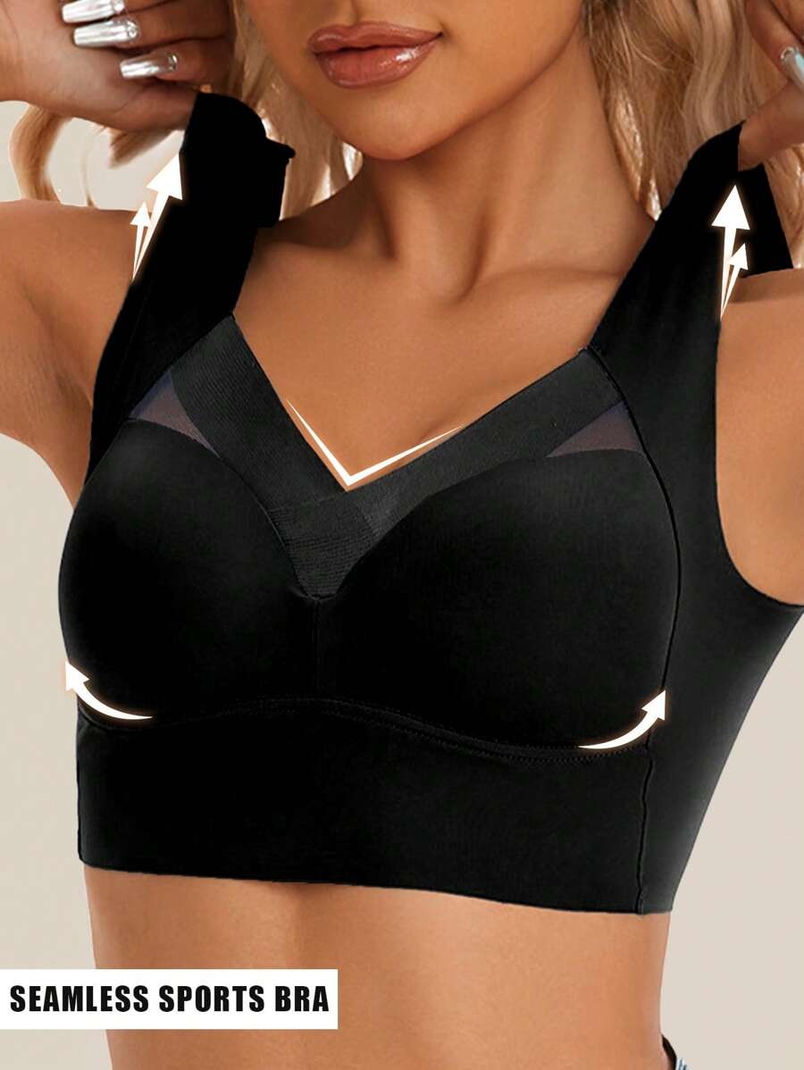 SHEIN طقم حمالة صدر قطعتين لون أسود و وردي