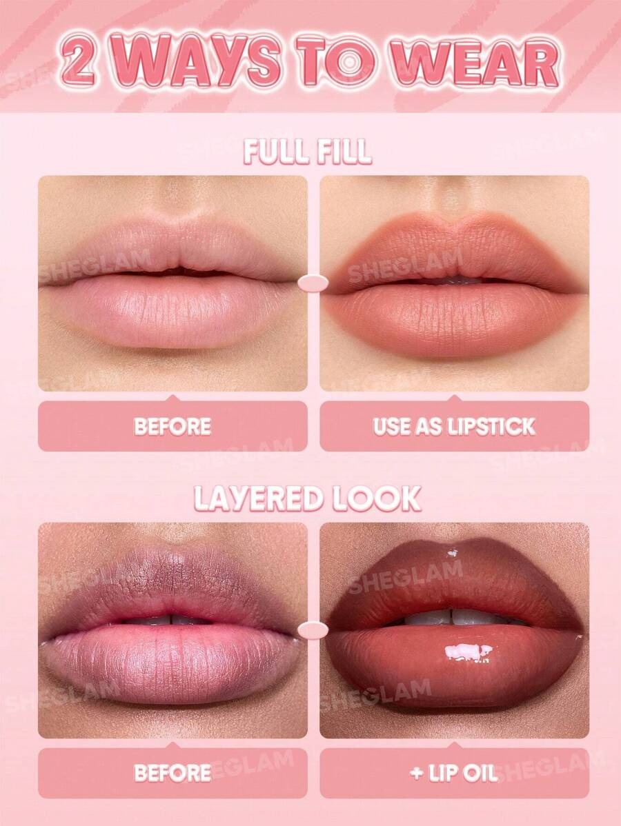 SHEGLAM Cloudline Blur Rose Haze محدد شفاه