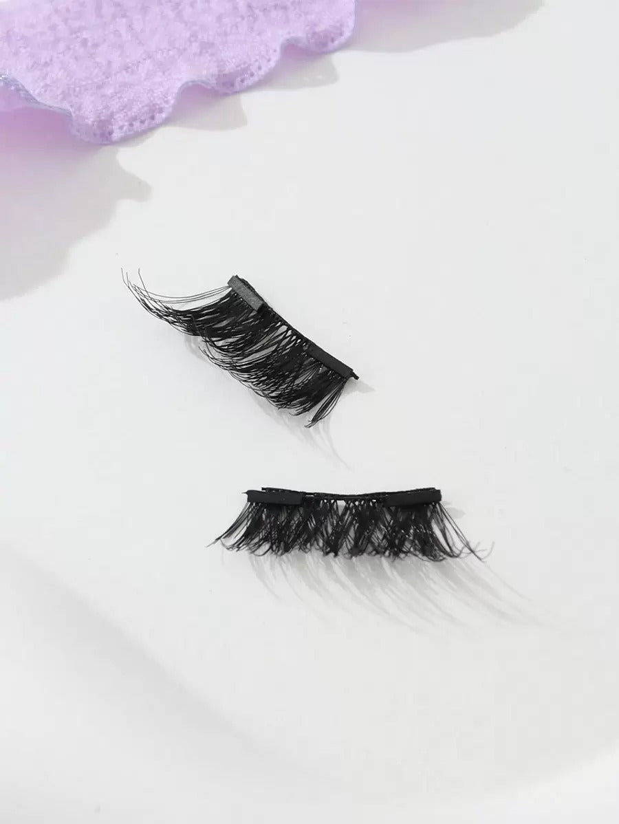 SHEIN رموش مغناطيسية كثيفة متقاطعة تركيب سهل