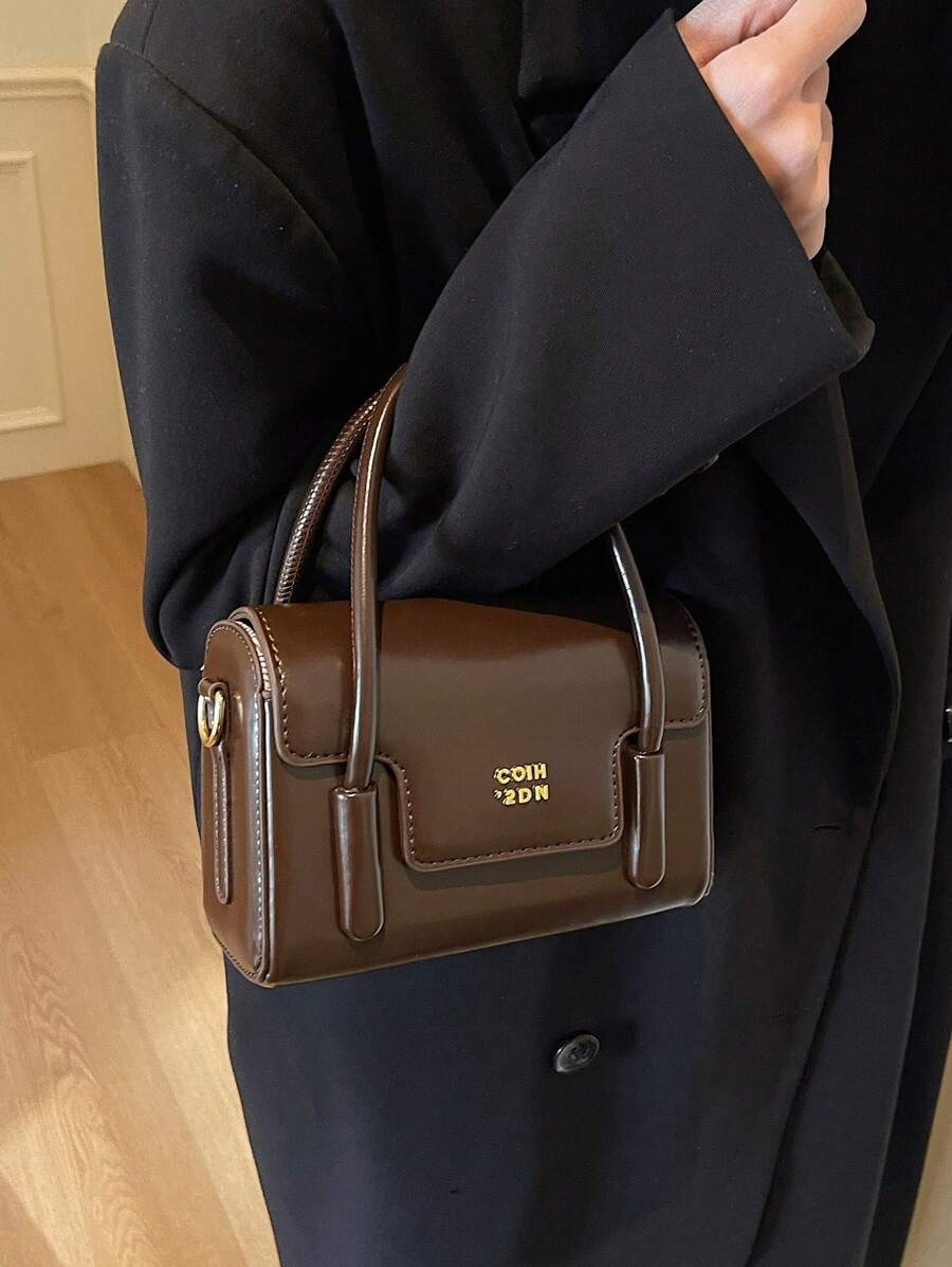 SHEIN بحقيبة يد كروس بلون قهوة بني