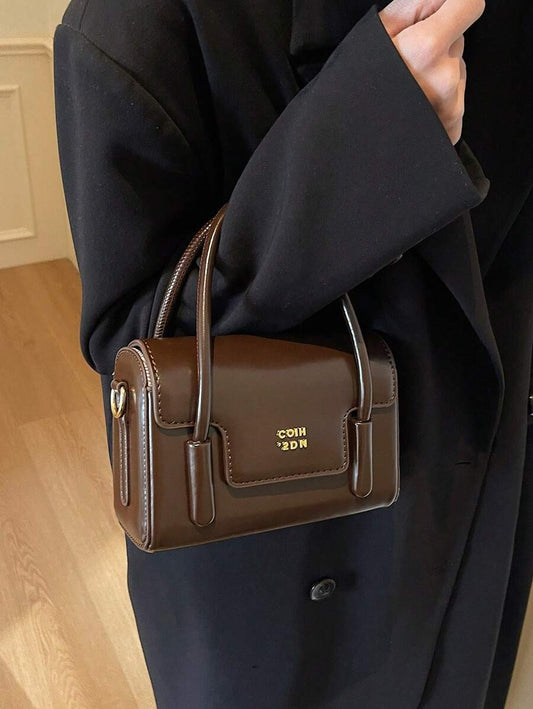 SHEIN بحقيبة يد كروس بلون قهوة بني