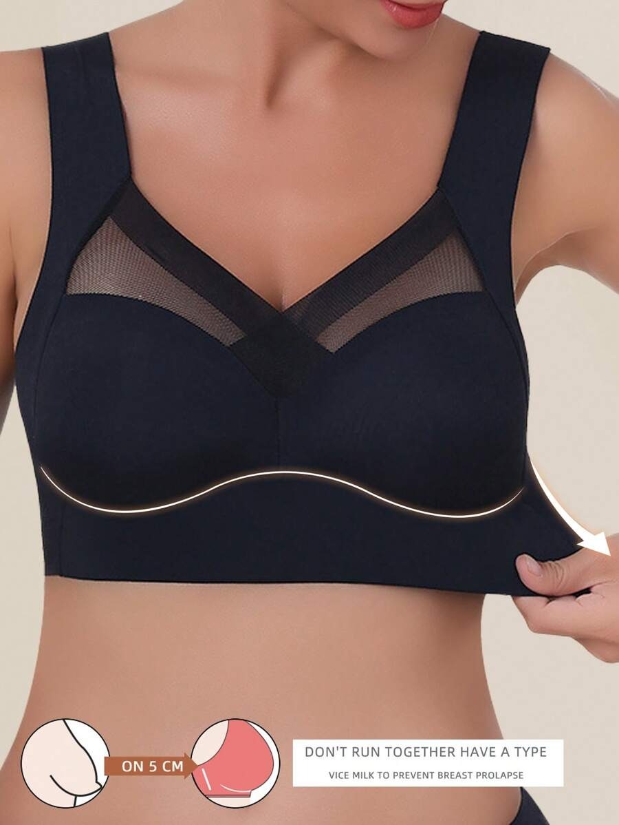 SHEIN طقم حمالة صدر قطعتين لون أسود و وردي