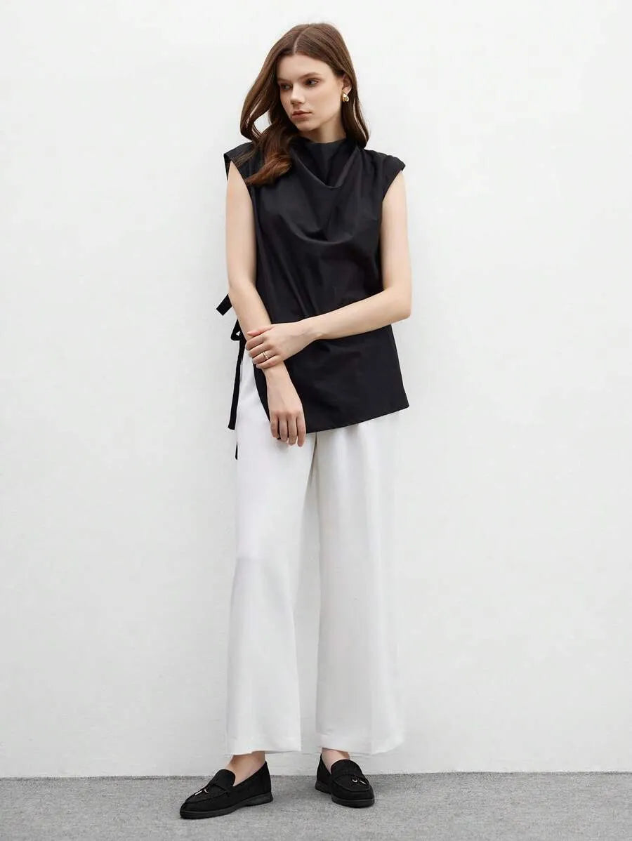 SHEIN CUCCOO BIZCHIC أحذية مسطحة نسائية مريحة سوداء