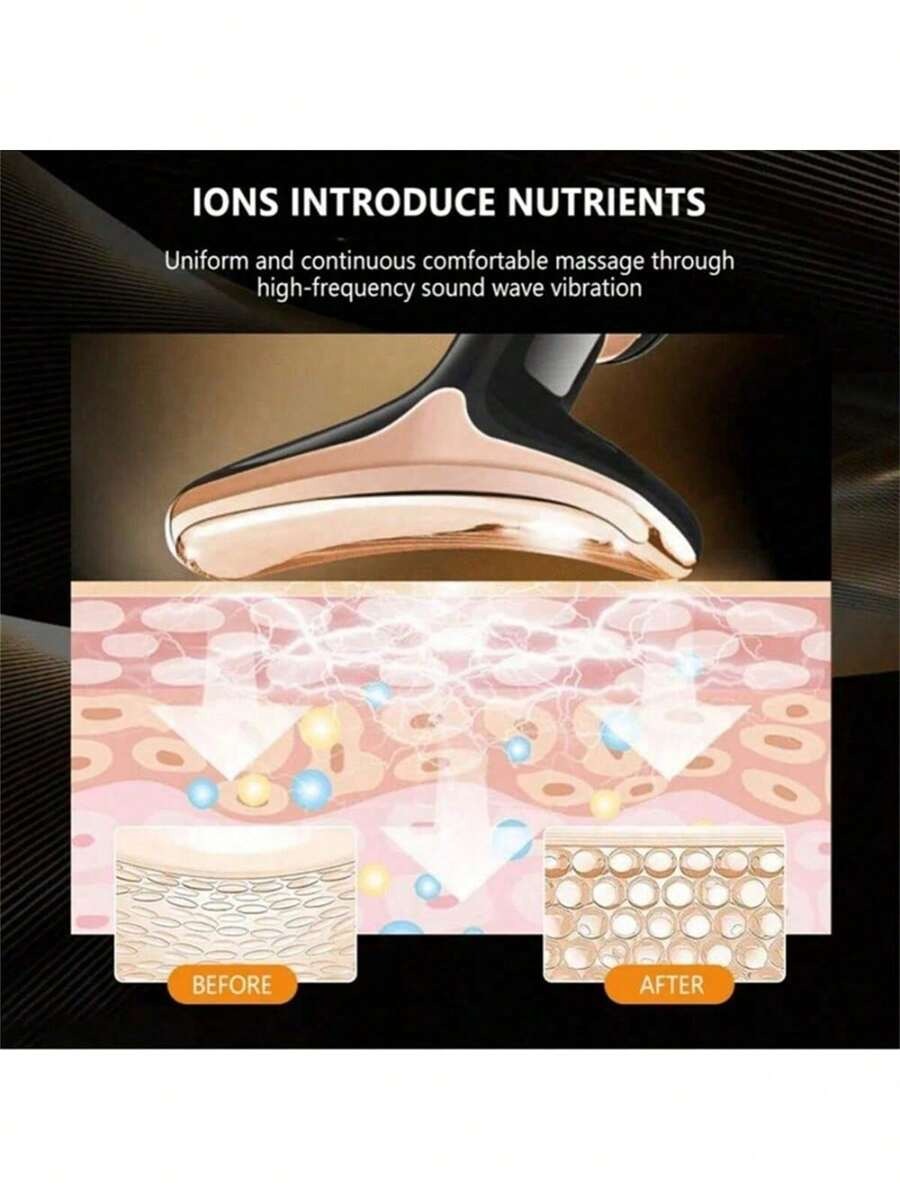 SHEIN جهاز تدليك كهربائي للوجه والذقن بلون أبيض