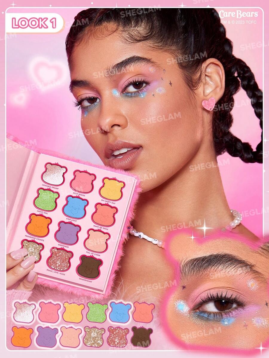 SHEGLAM Care Bears باليت ظلال عيون