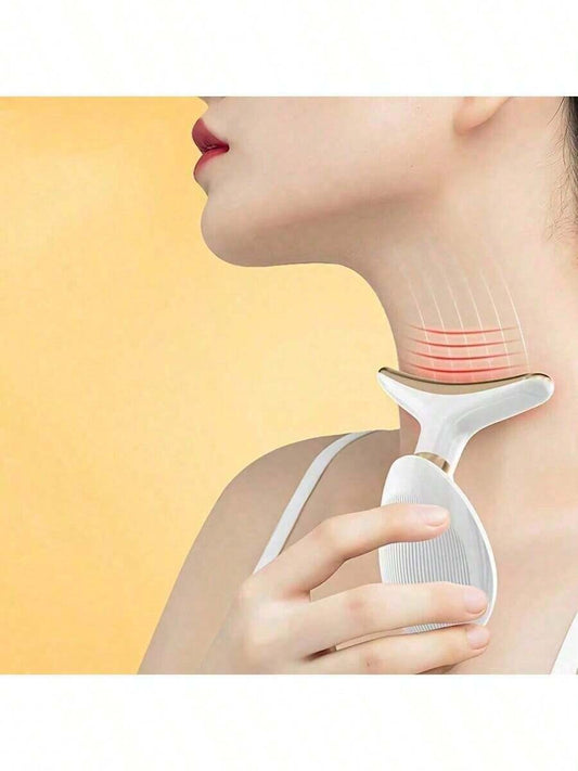 SHEIN جهاز تدليك كهربائي للوجه والذقن بلون أسود