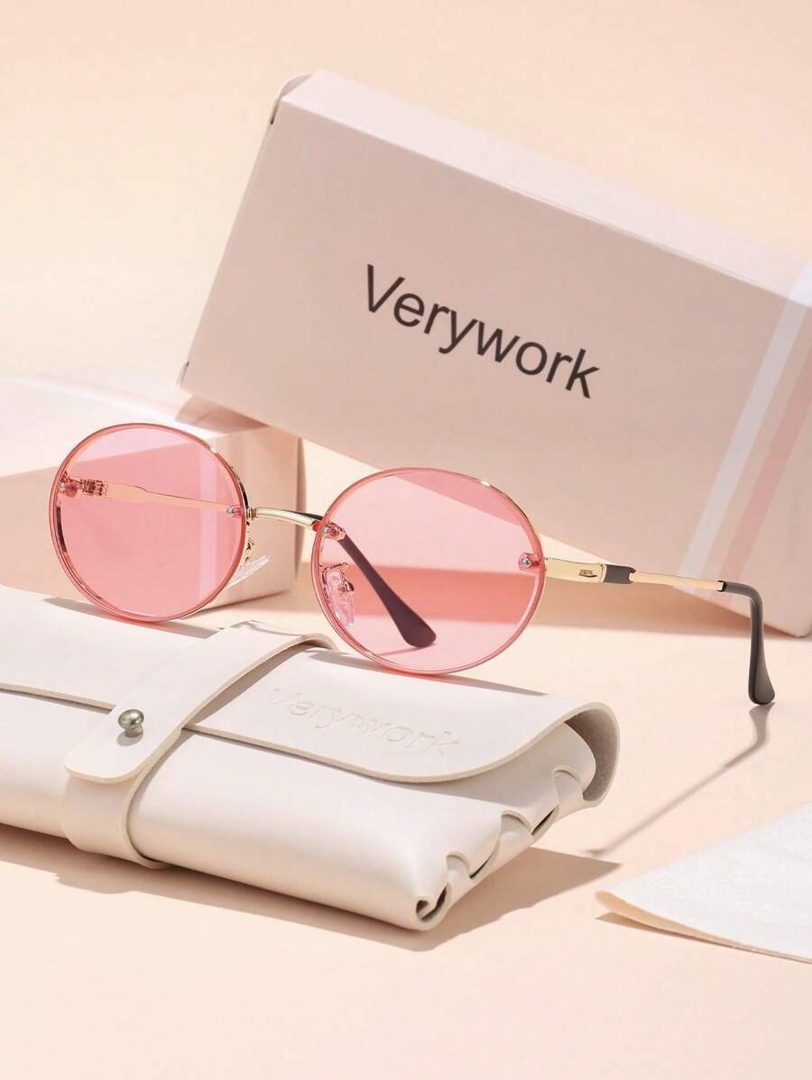 SHEIN Verywork نظارات شمس بيضاوية
