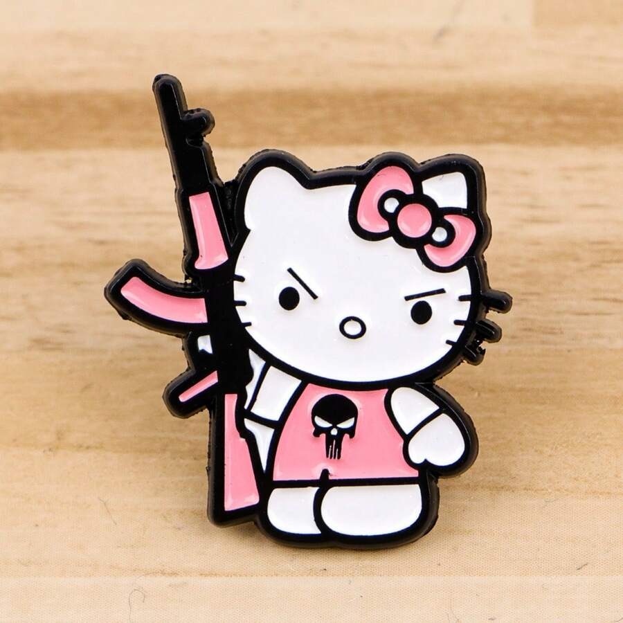 SHEIN Sanrio دبوس مينا خفيف وعصري بتصميم كرتوني