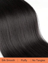 SHEIN إكستنشن شعر أسود طويل مستقيم ب 5 مشابك