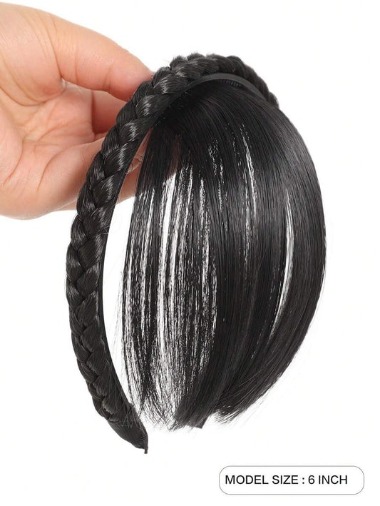 SHEIN باروكة ضفيرة مع غرة ناعمة