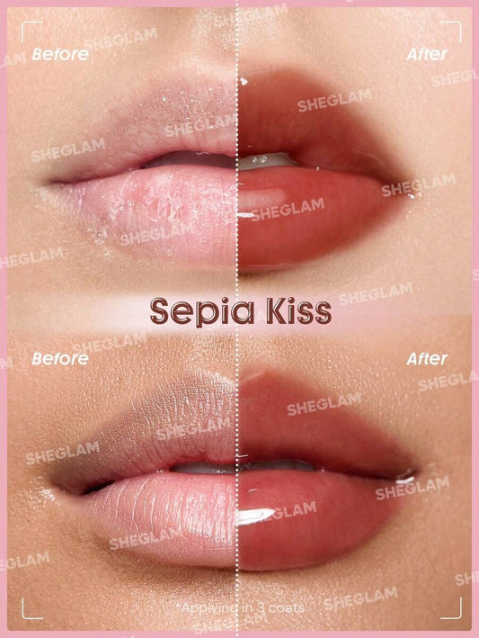 SHEGLAM Booster Shine Sepia Kiss ملمع شفاه منفخ