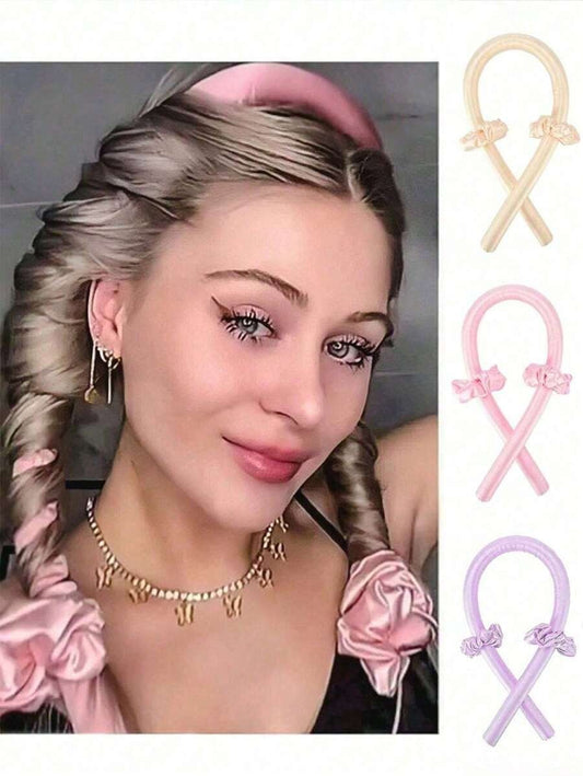 SHEIN شريط ستان تجعيد شعر بدون حرارة