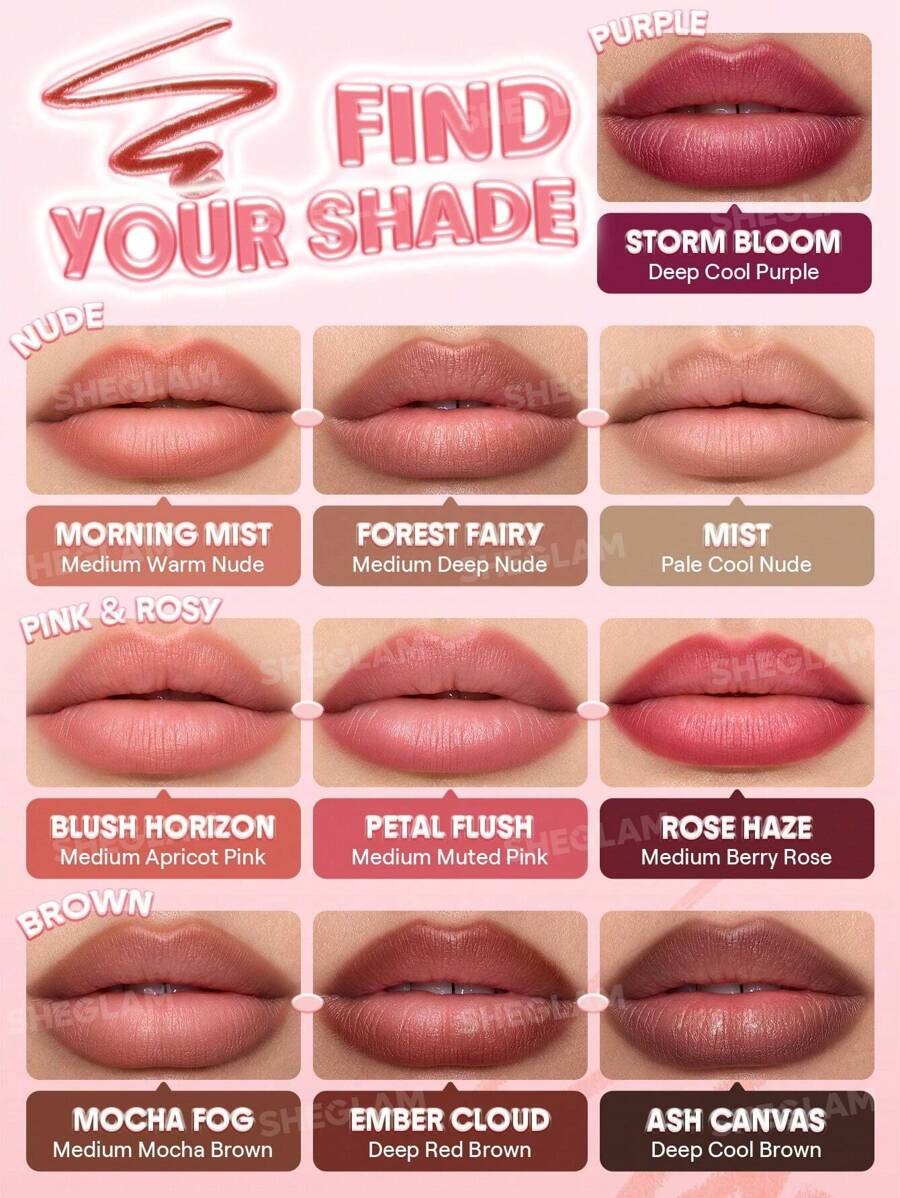 SHEGLAM Cloudline Blur Mist محدد شفاة بلون