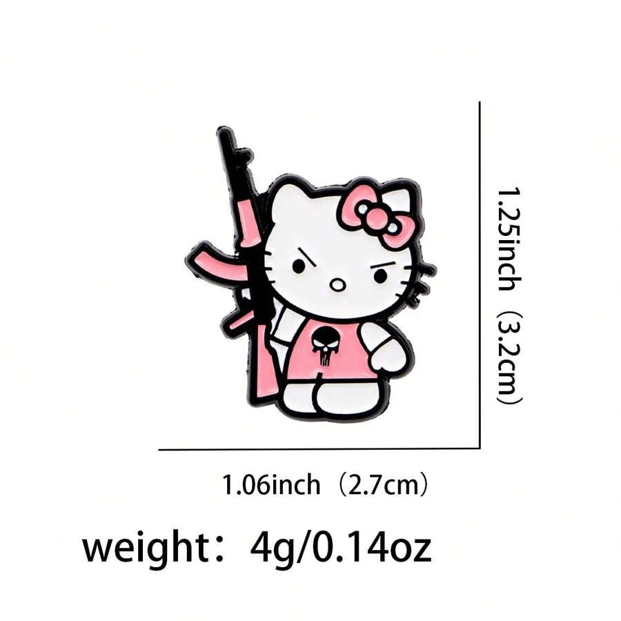 SHEIN Sanrio دبوس مينا خفيف وعصري بتصميم كرتوني