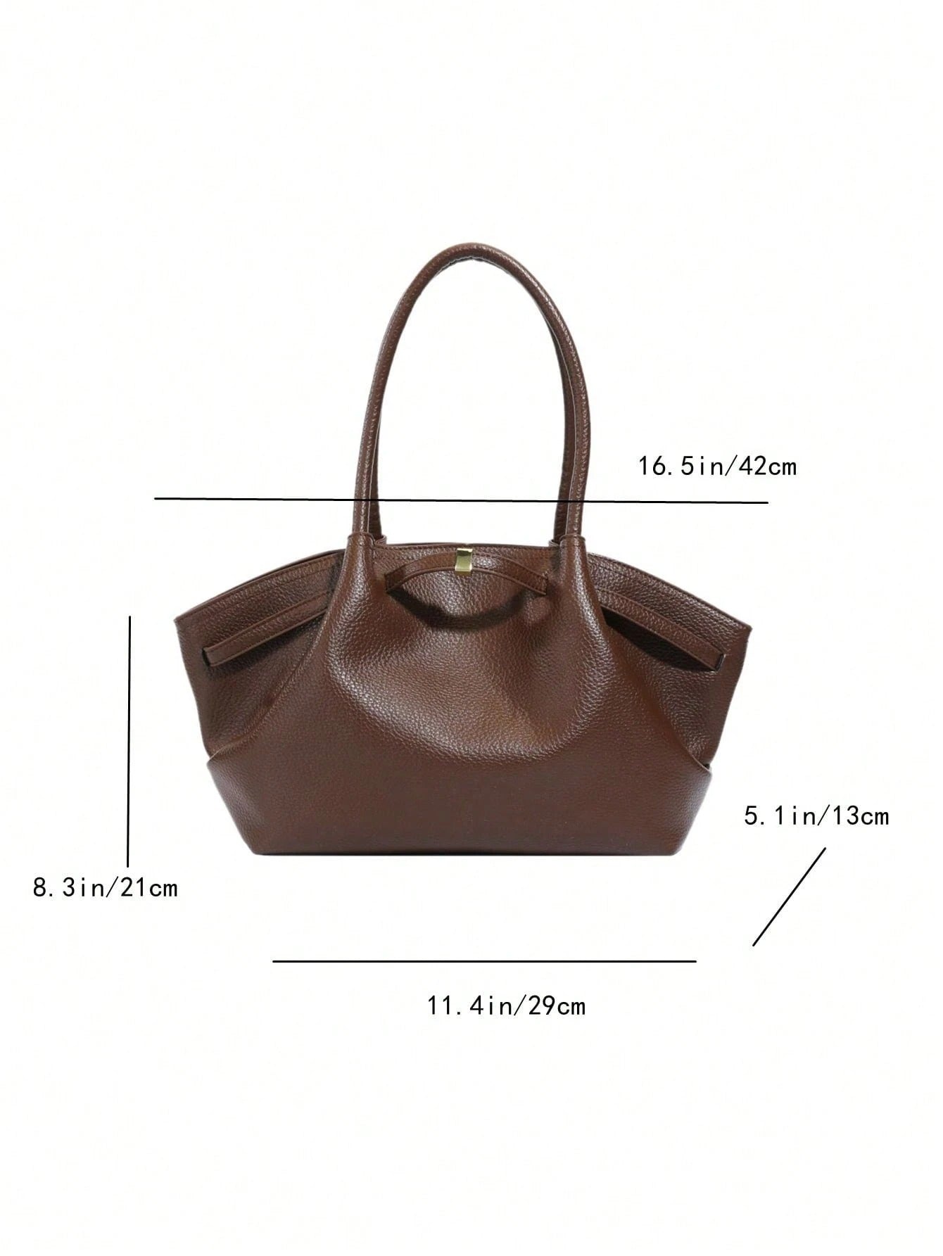 SHEIN حقيبة كتف نسائية جلدية عصرية