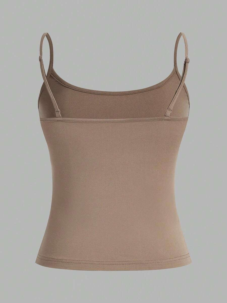SHEIN EZwear  طقم كامي مكون من 3 قطع بحمالات