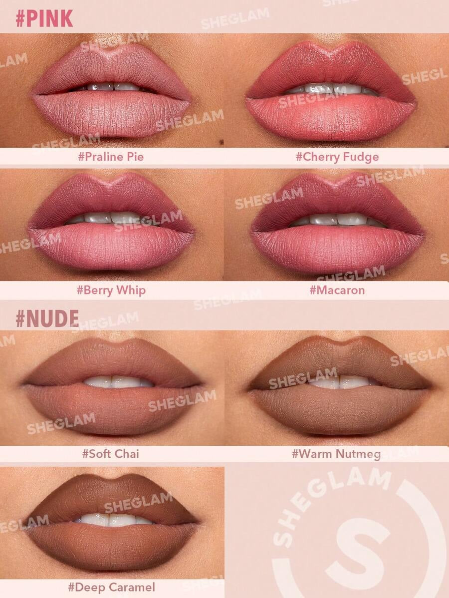 SHEGLAM Glam 101 ثنائي روج ومحدد شفاه