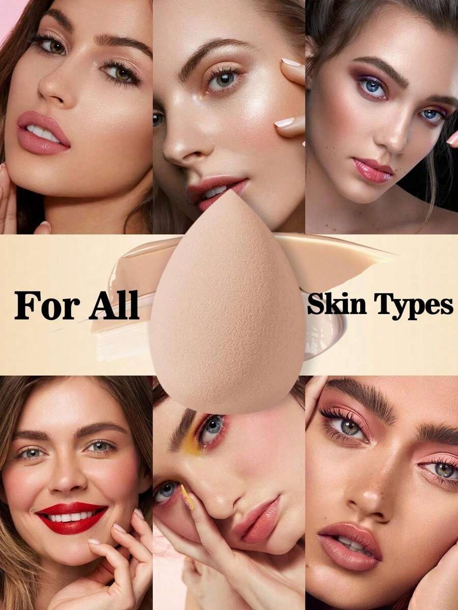 SHEIN طقم إسفنجات مكياج ناعمة بألوان متعددة
