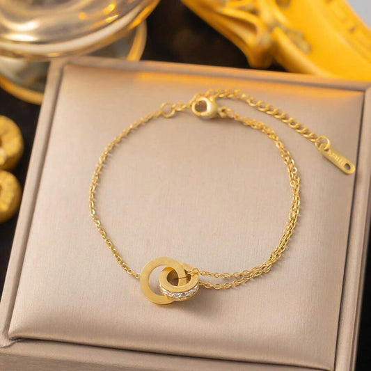 SHEIN طقم مجوهرات 4 قطع حلقية مطلي بالذهب