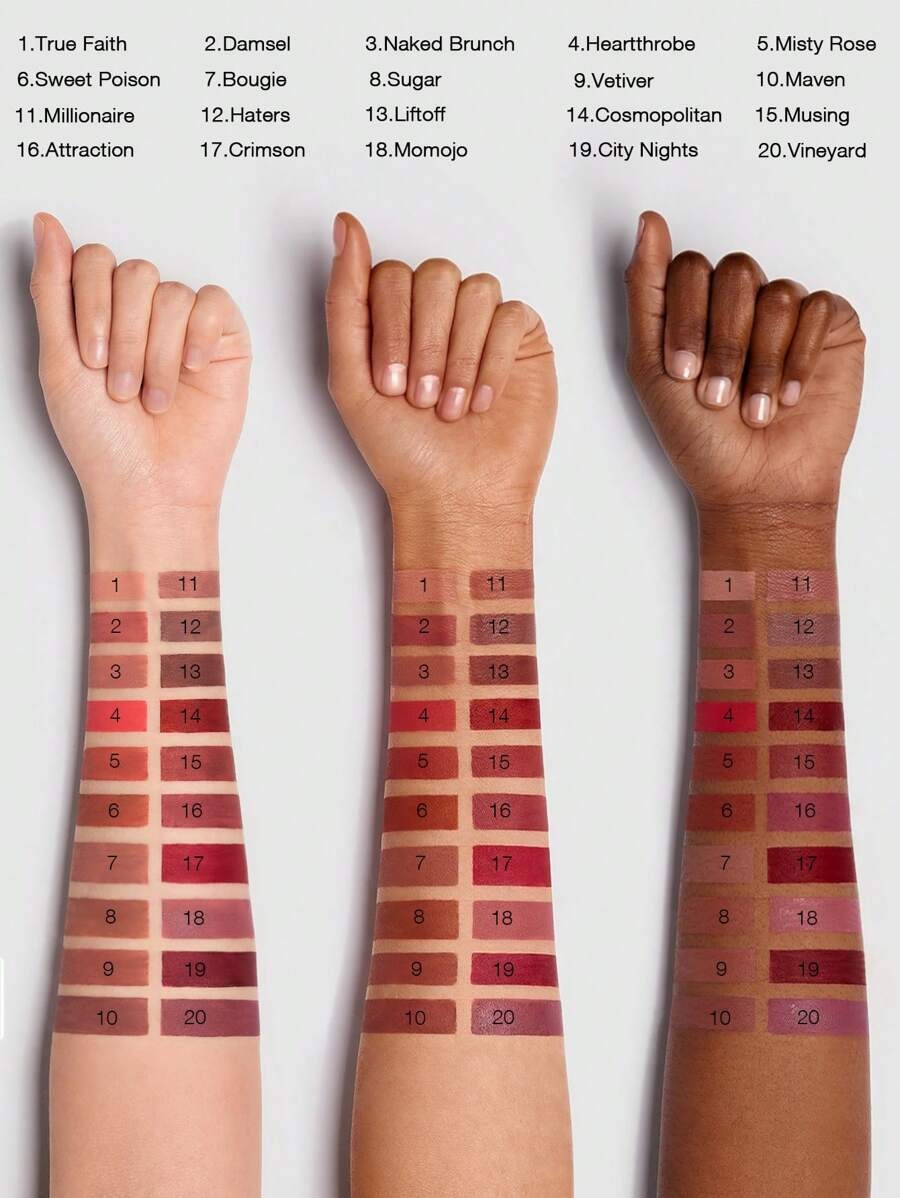 SHEIN Liftoff أحمر شفاه سائل مطفي بلون