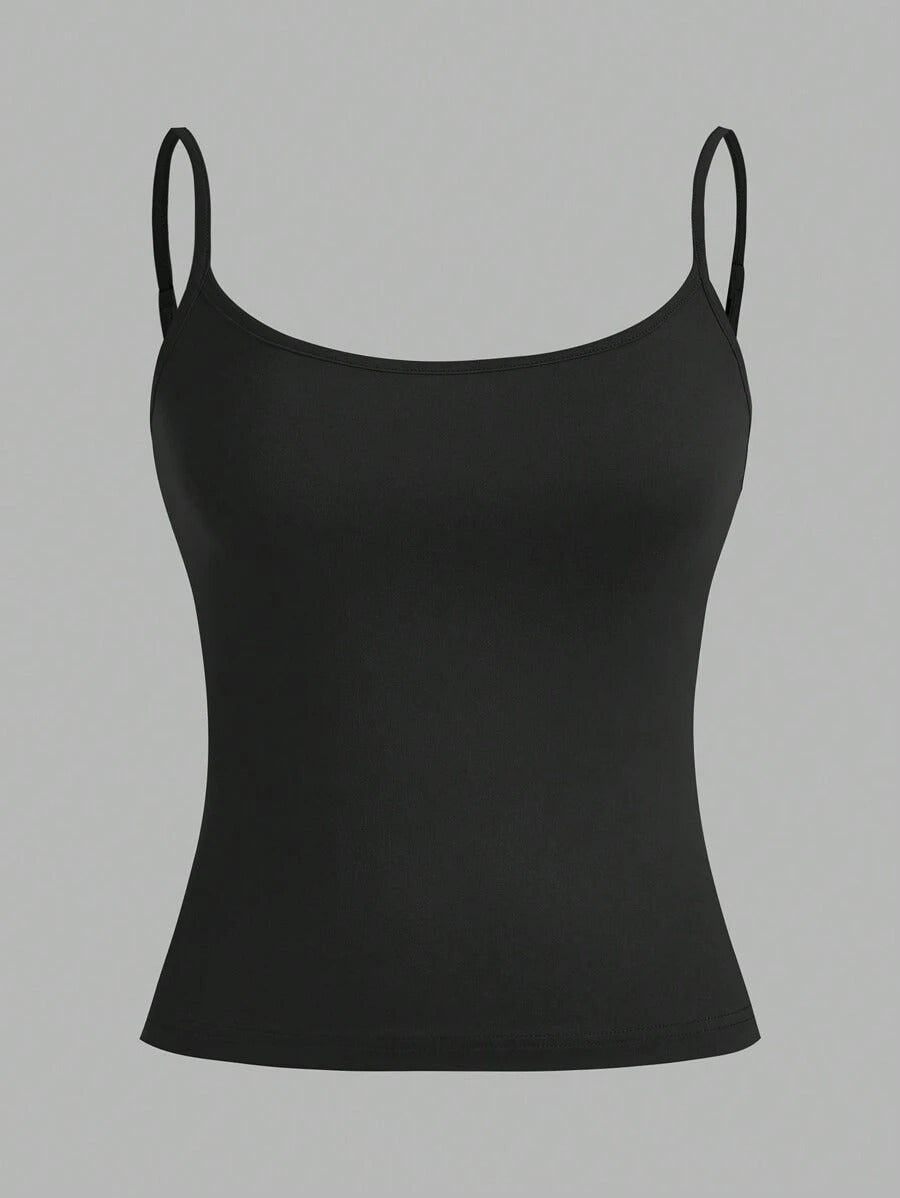 SHEIN EZwear  طقم كامي مكون من 3 قطع بحمالات