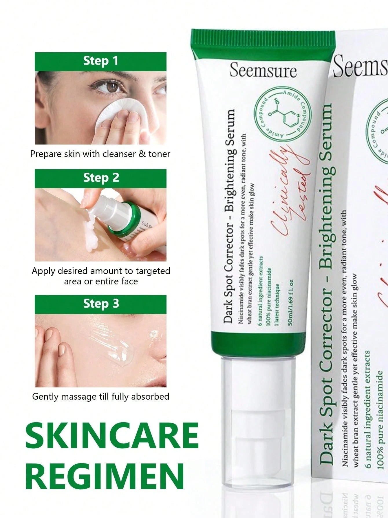 SHEIN seemsure معالج نقاط السواد لتفتيح وترطيب البشرة