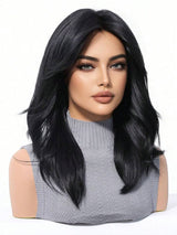 SHEIN باروكة سوداء طويلة مجعدة 18 بوصة مقاومة للحرارة