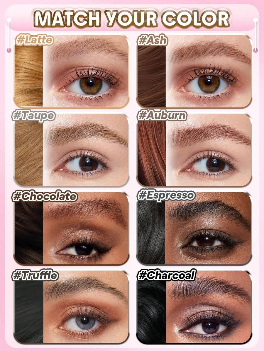 SHEGALM Brow-Fection قلم جل للحواجب بفرشاة دقيقة