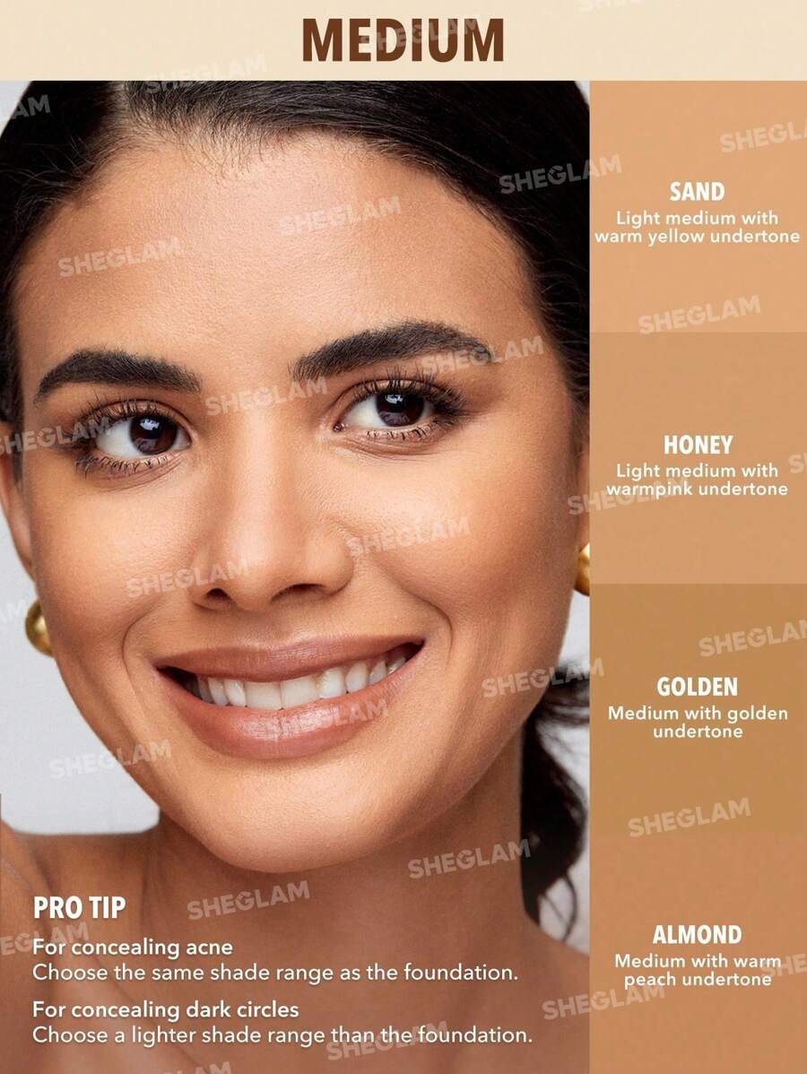 SHEGLAM Honey كونسيلر سائل بتركيبة خفيفة وتغطية عالية