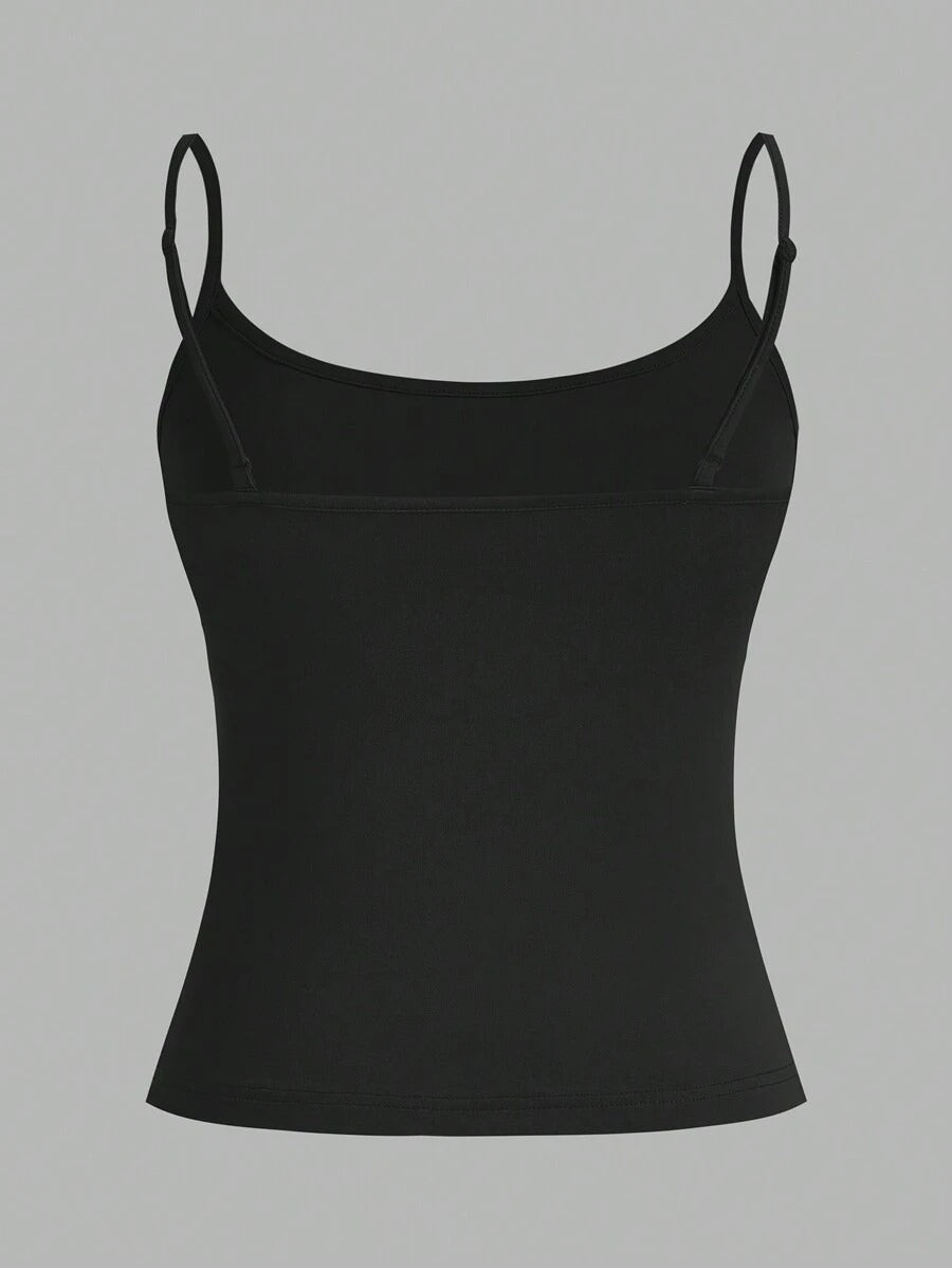 SHEIN EZwear  طقم كامي مكون من 3 قطع بحمالات