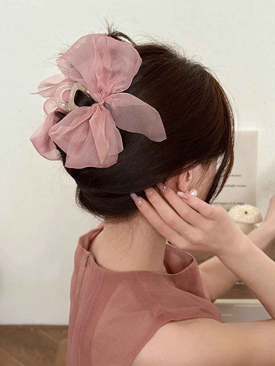 SHEIN مشبك شعر فراشة من الشيفون