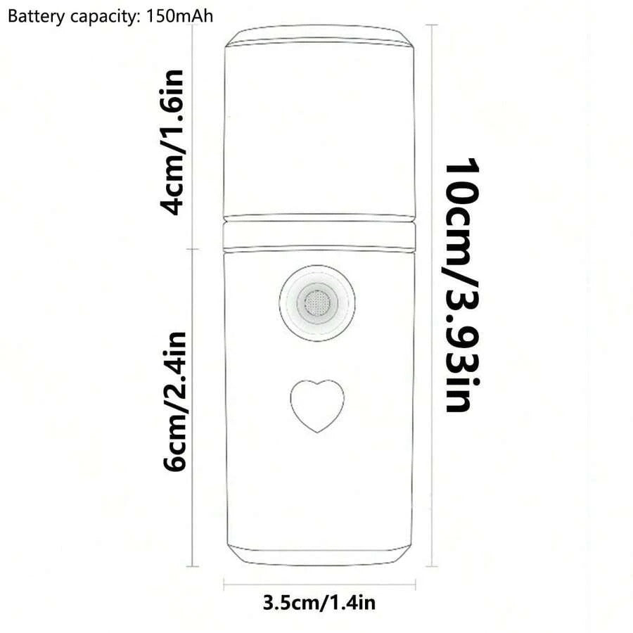 SHEIN بخاخ نانو ميست محمول مرطب للوجه قابل لإعادة الشحن