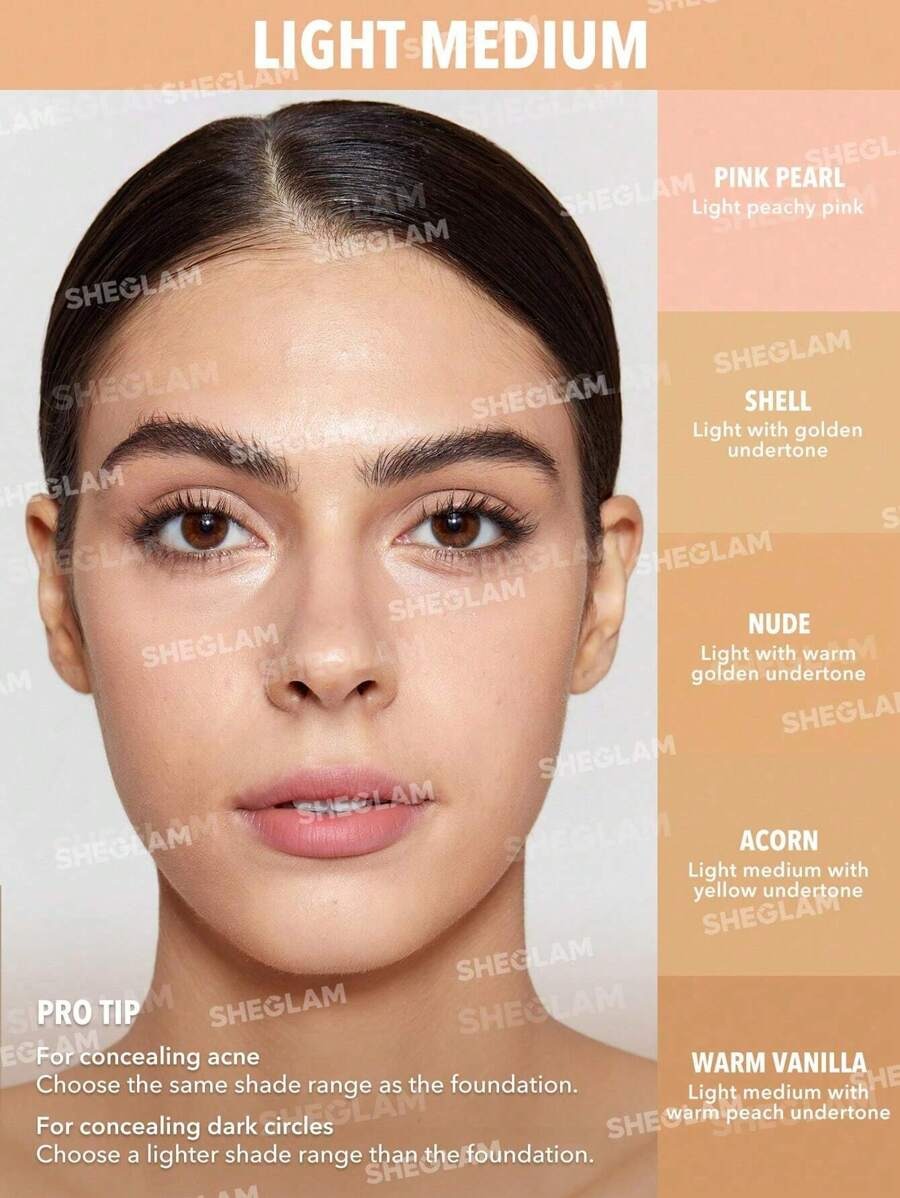 SHEGLAM Shell كونسيلر لإضفاء نضارة بلون صدفي