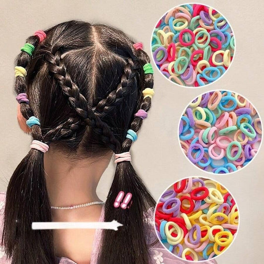 SHEIN مجموعة 200 ربطة شعر بألوان الحلوى