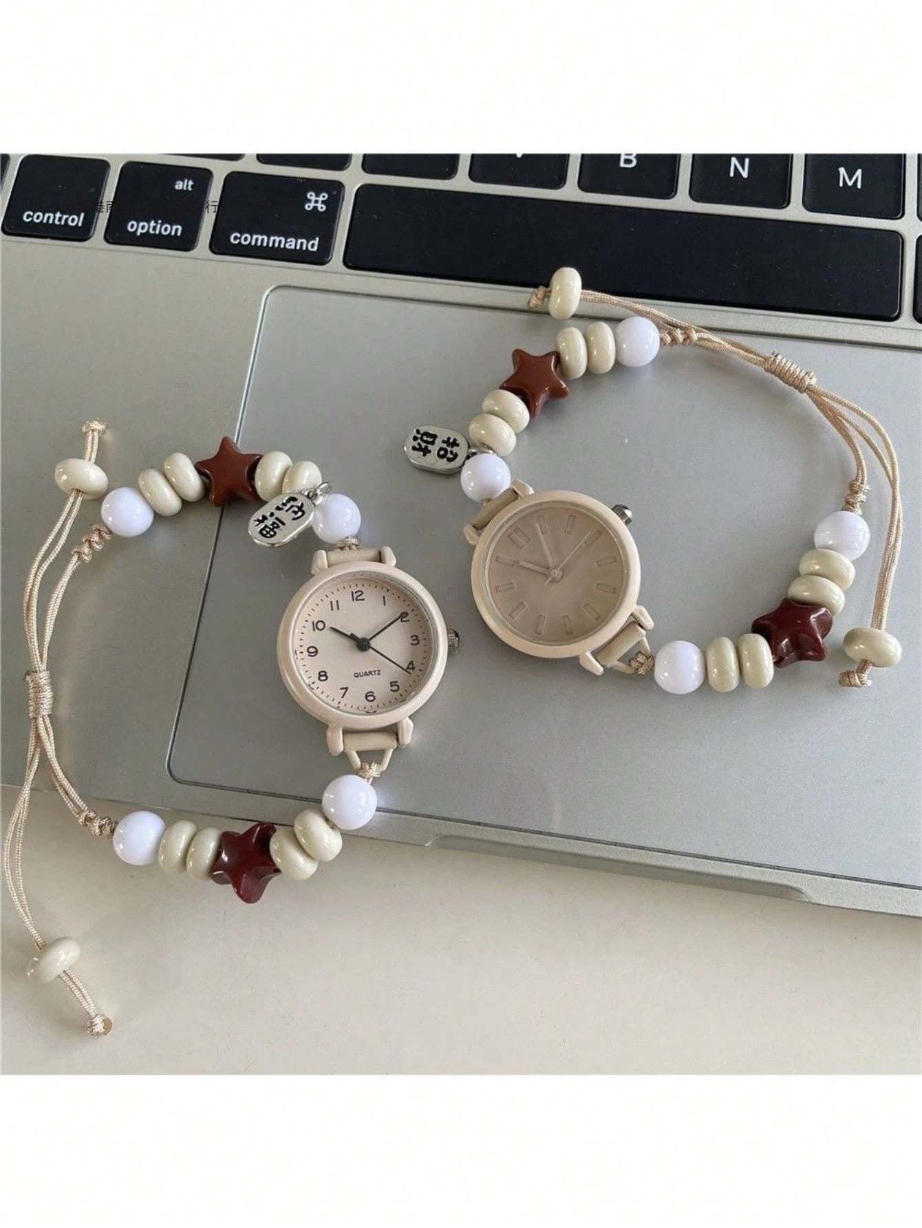 SHEIN ساعة نسائية كوارتز بسيطة بقرص صغير وسوار مخرز