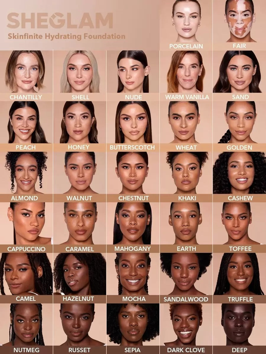 SHEGLAM Skinfinite Flawless Dewy NUDE عينة كريم أساس مرطب