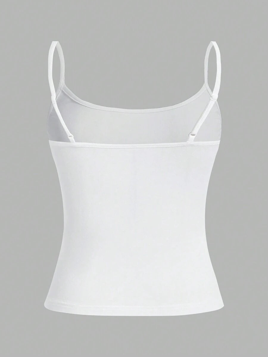 SHEIN EZwear  طقم كامي مكون من 3 قطع بحمالات