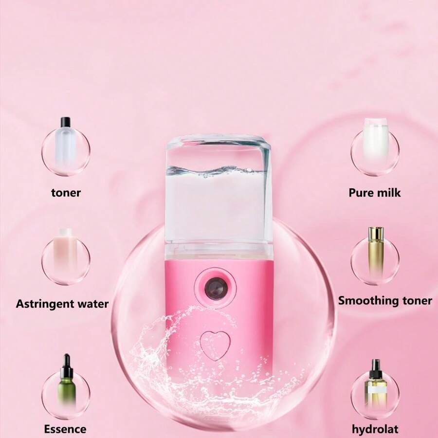 SHEIN بخاخ نانو ميست محمول مرطب للوجه قابل لإعادة الشحن