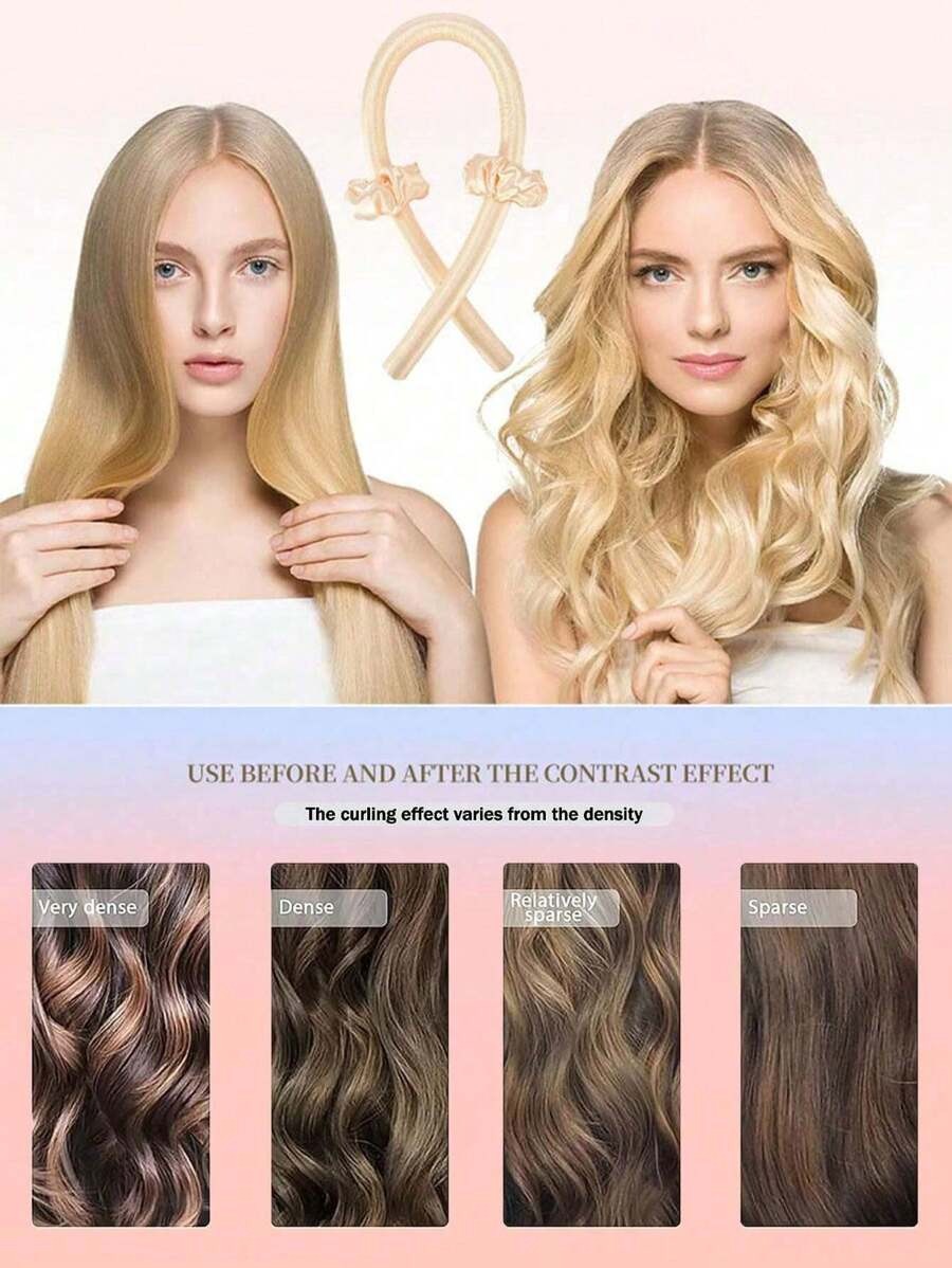 SHEIN شريط ستان تجعيد شعر بدون حرارة