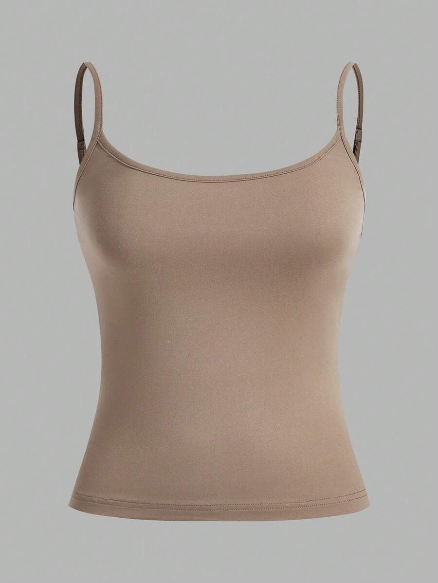 SHEIN EZwear  طقم كامي مكون من 3 قطع بحمالات