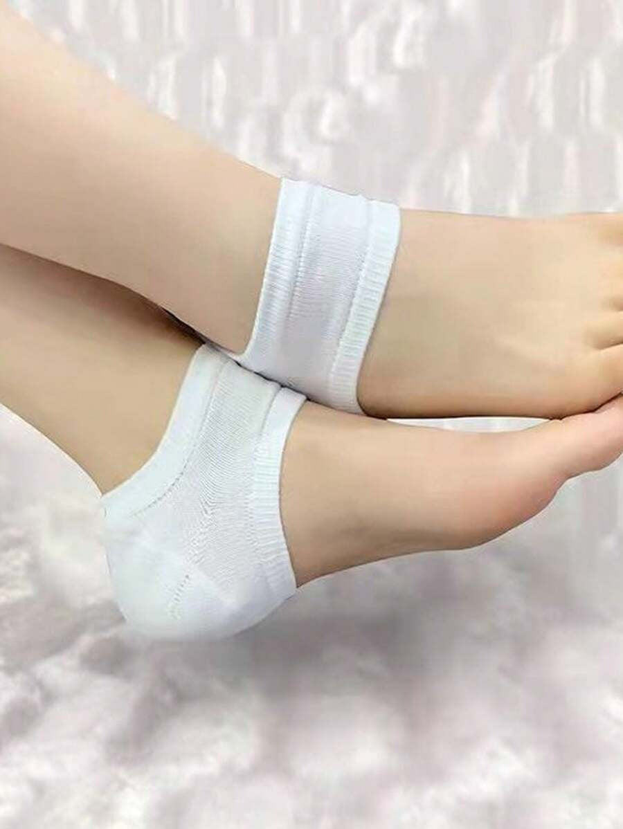 SHEIN واقي كعب سيليكون للجفاف والتشققات لون أسود