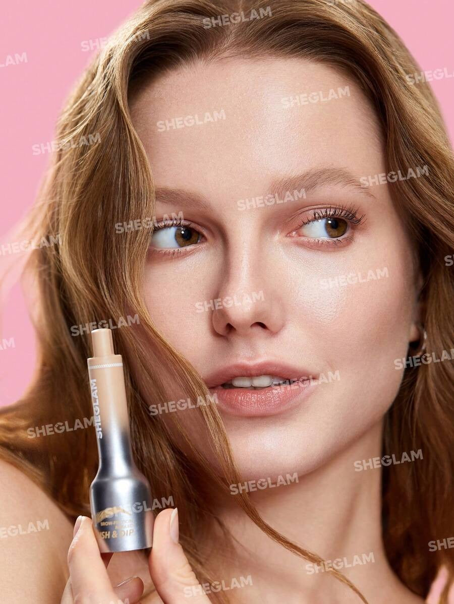 SHEGALM Brow-Fection قلم جل للحواجب بفرشاة دقيقة