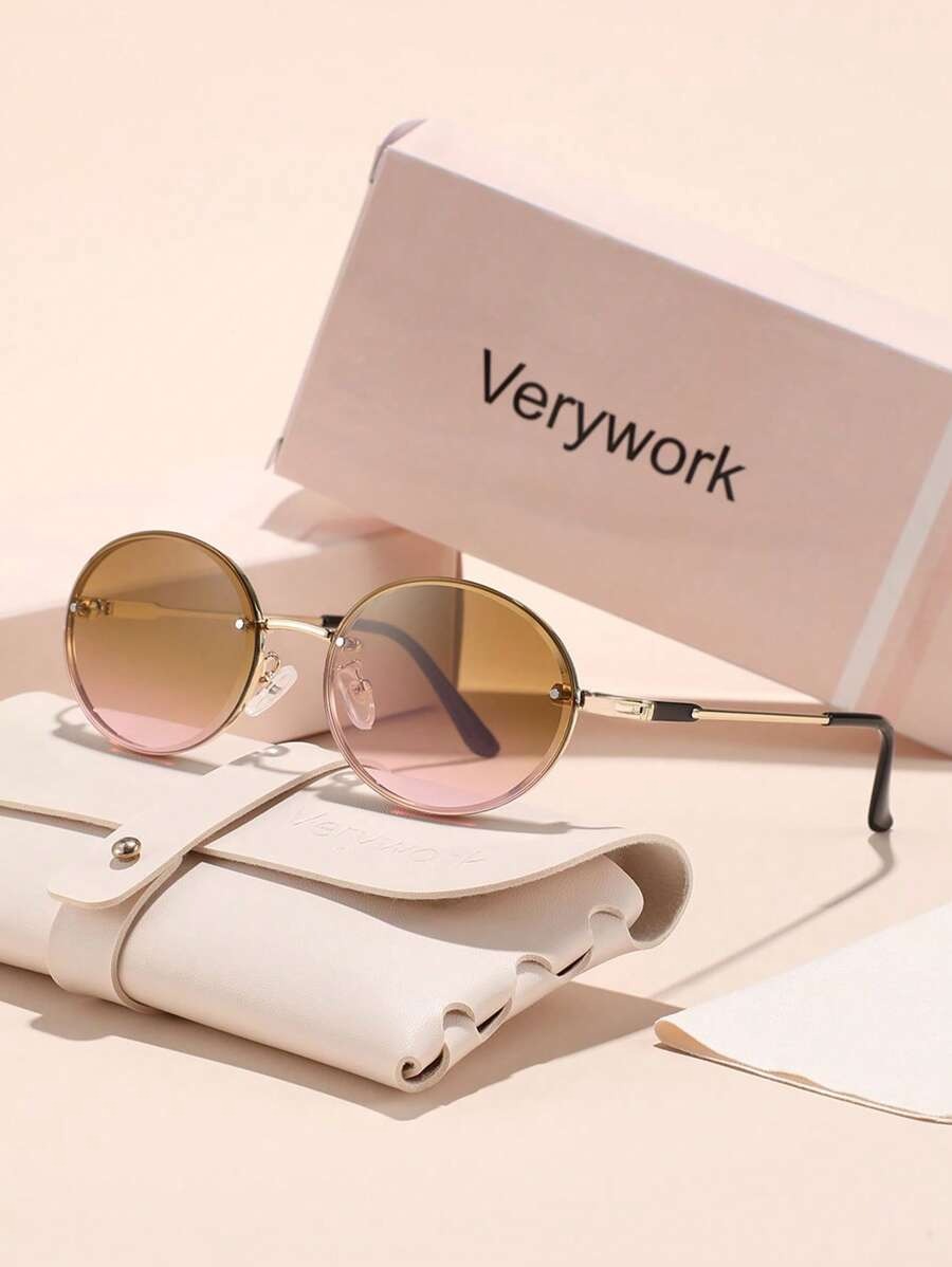 SHEIN Verywork نظارات شمس بيضاوية