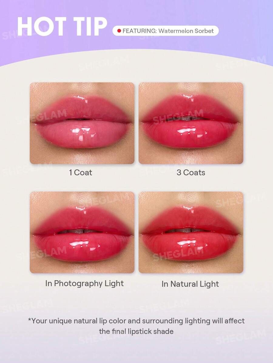 SHEGLAM Crystal Glaze Berry Smoothie مرطب شفايف بلون